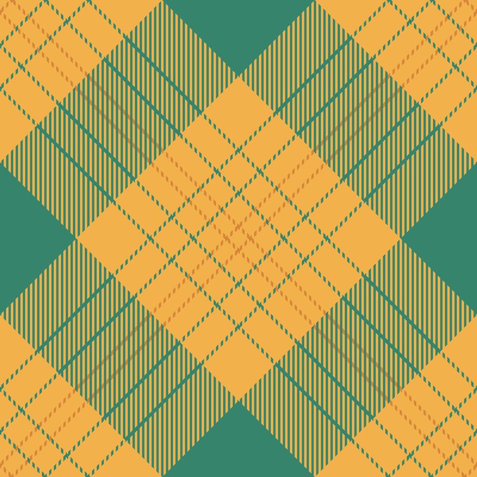 Man seamless texture check, new york background plaid pattern. Idea fabric tartan textile in amber and teal colors. vector