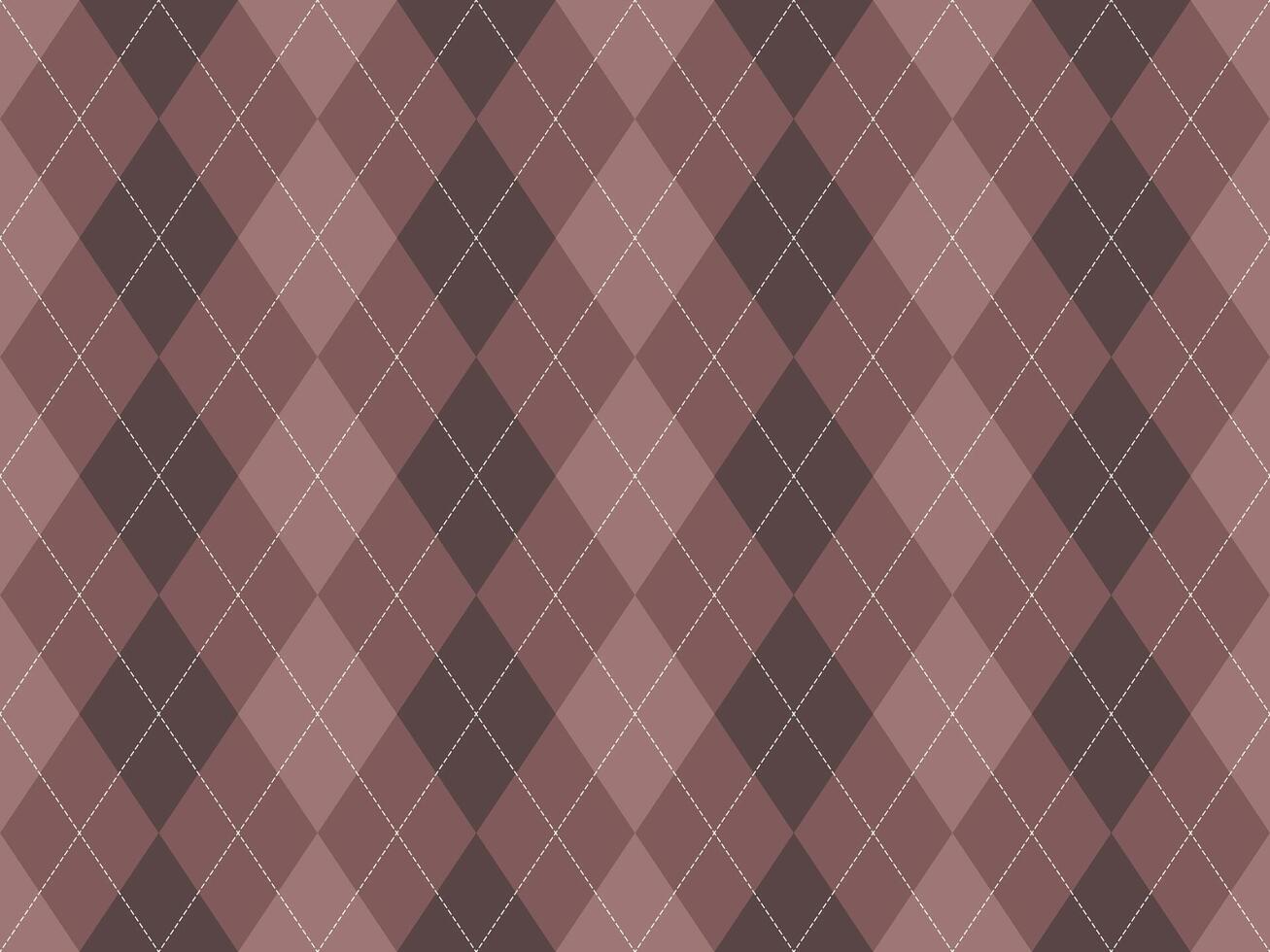 Elegant argyle pattern in muted brown tones. Perfect for backgrounds, textiles, or branding. Subtle texture and sophisticated design convey classic style and refined taste. vector