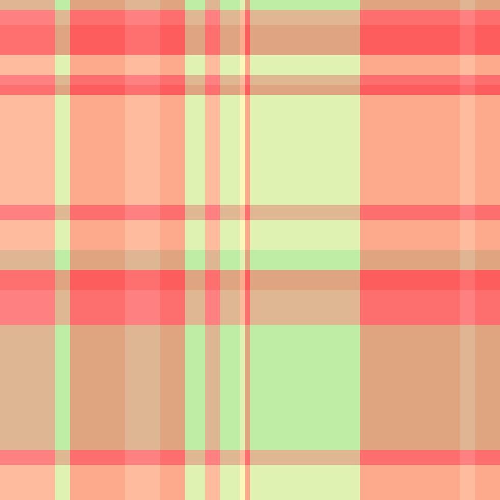 Scrap texture background, elegant textile plaid seamless. Guy fabric tartan pattern check in orange and red colors. vector