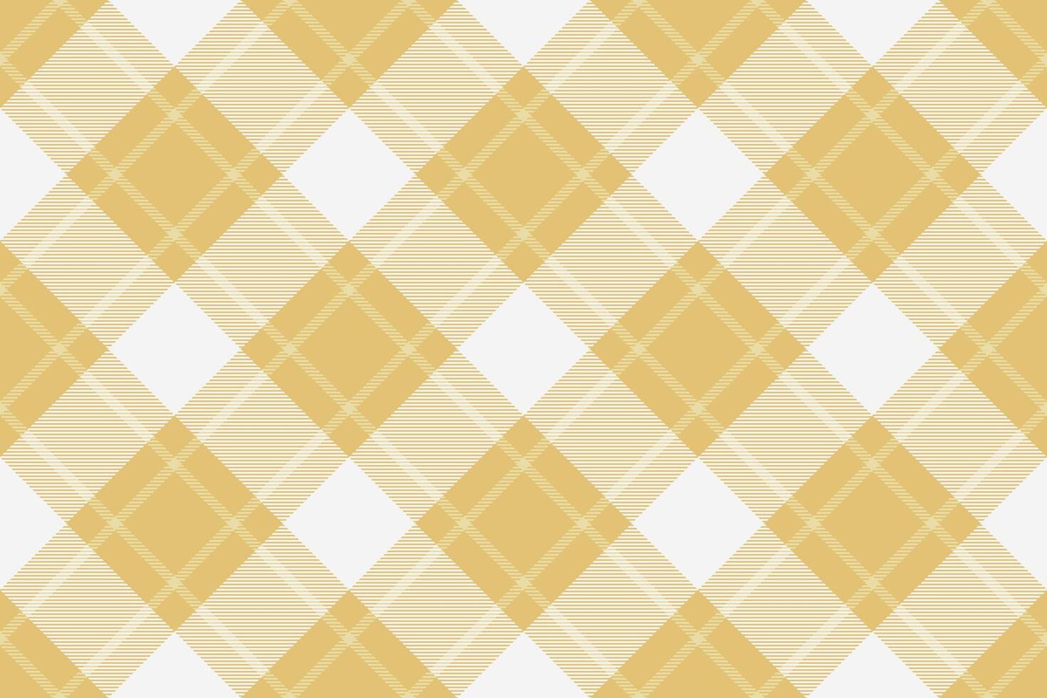 Elegant, creamy yellow and white diagonal plaid pattern. Perfect for textile designs, website backgrounds, or crafting projects. vector