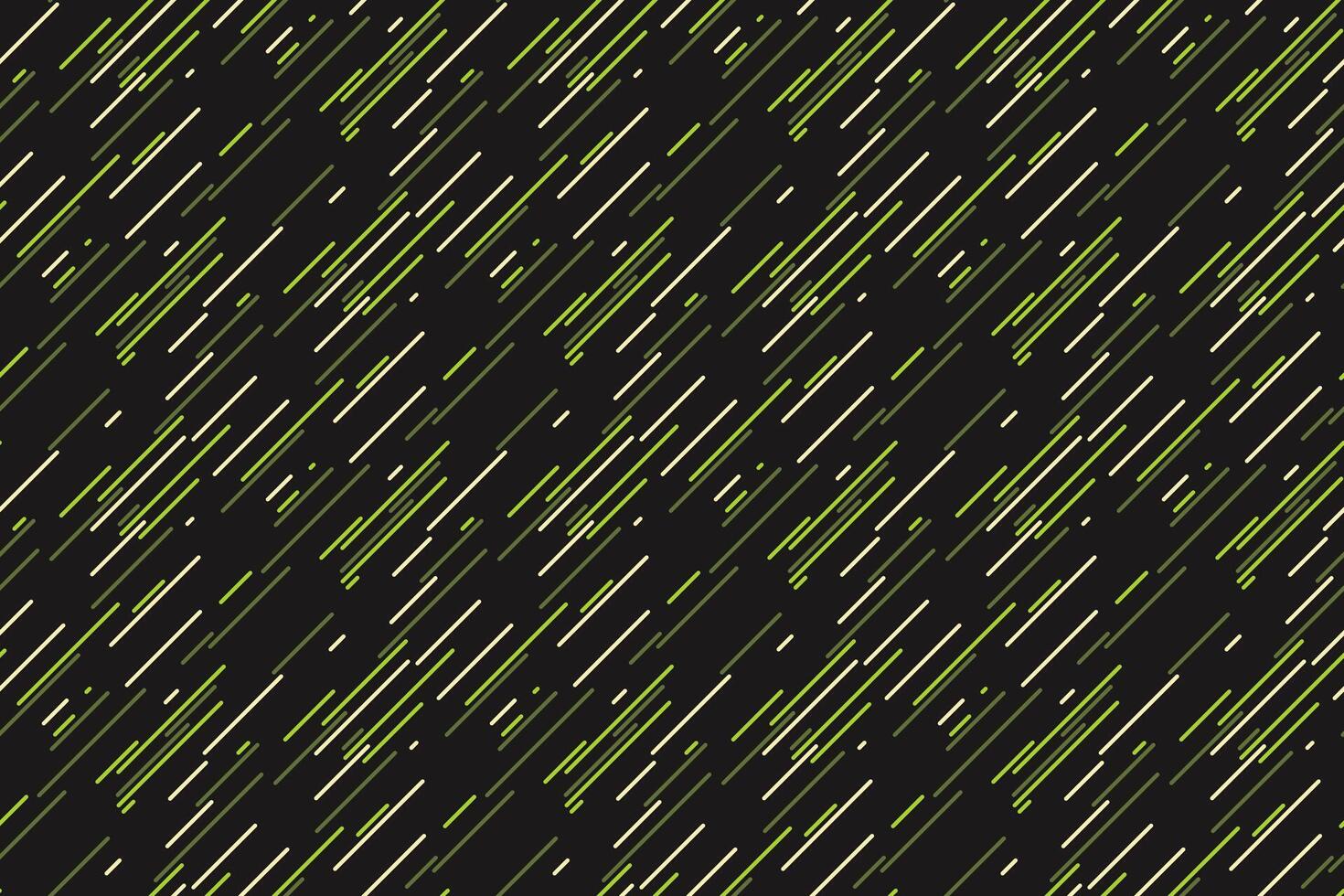 Dynamic abstract background with diagonal lines in lime green and beige on black. Perfect for modern tech, website design, or as a stylish texture overlay. vector