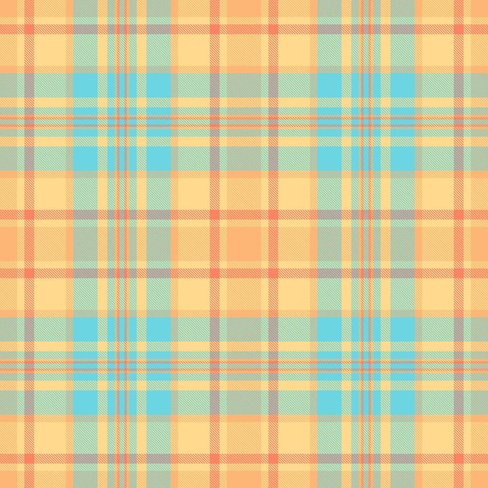 Vibrant pastel plaid pattern. Perfect for textile design, website backgrounds, or crafting projects. A cheerful, summery design evoking feelings of warmth and happiness. vector