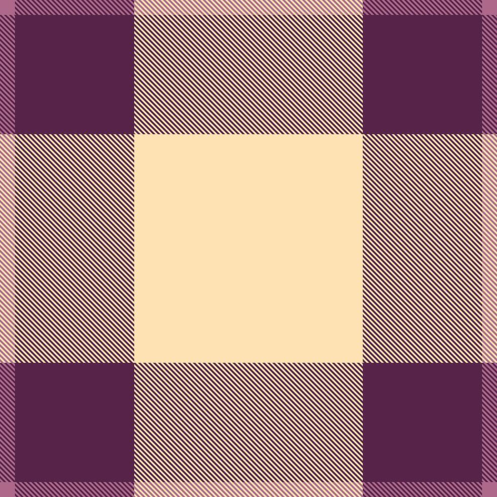 Elegant cream and purple plaid pattern. Perfect for textile design, website backgrounds, or fallthemed projects. This versatile image evokes feelings of warmth and sophistication. vector