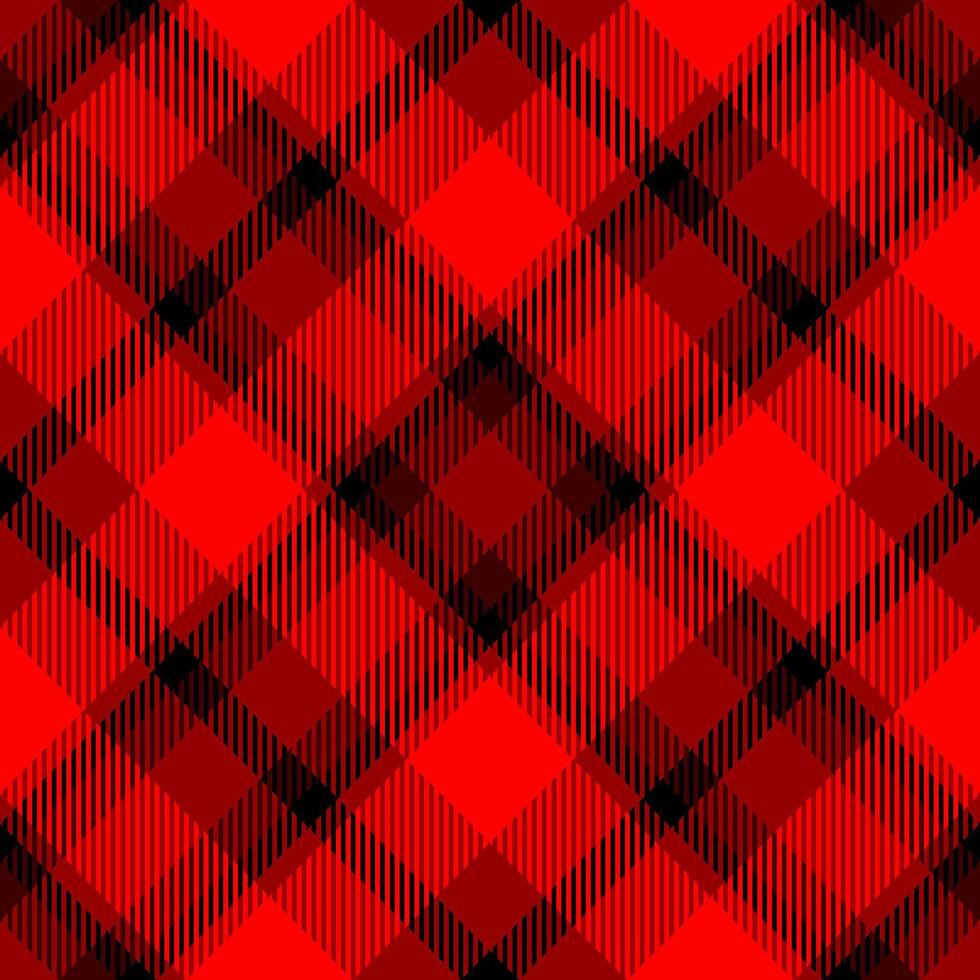 Invite seamless background , horizon check tartan fabric. Paper texture textile plaid pattern in red and black colors. vector