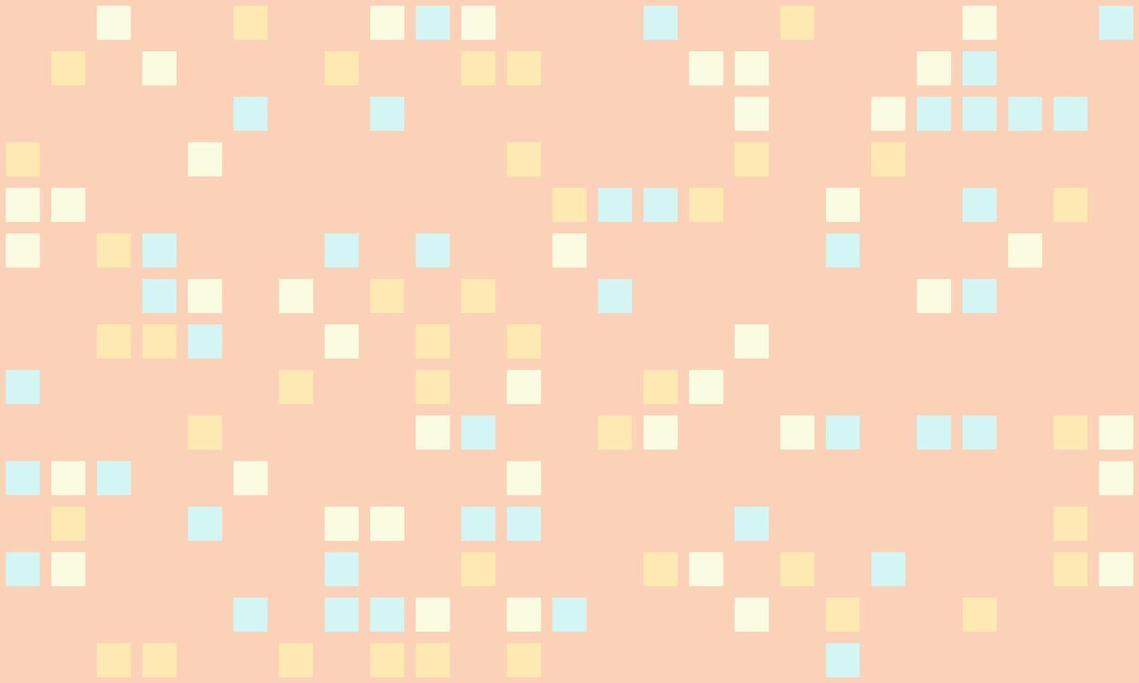 Pastel square pixel pattern. A soft, minimalist design ideal for website backgrounds, branding, textiles, and social media. Evokes feelings of calm and playfulness. vector