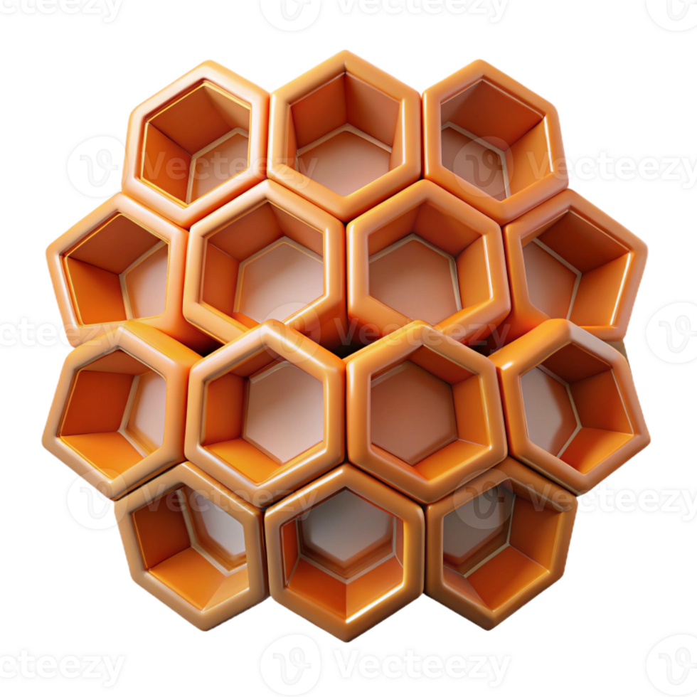 picturesque distinctive An abstract, geometric pattern resembling a honeycomb with Transparent Background png