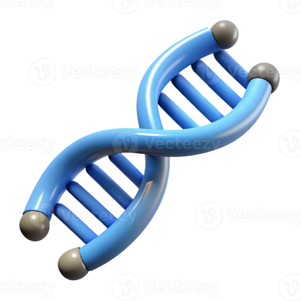 radiant bohemian Hyper-specific, professional render of a single, DNA molecule, scientifically accurate, isolated cutout with Transparent Background high resolution png