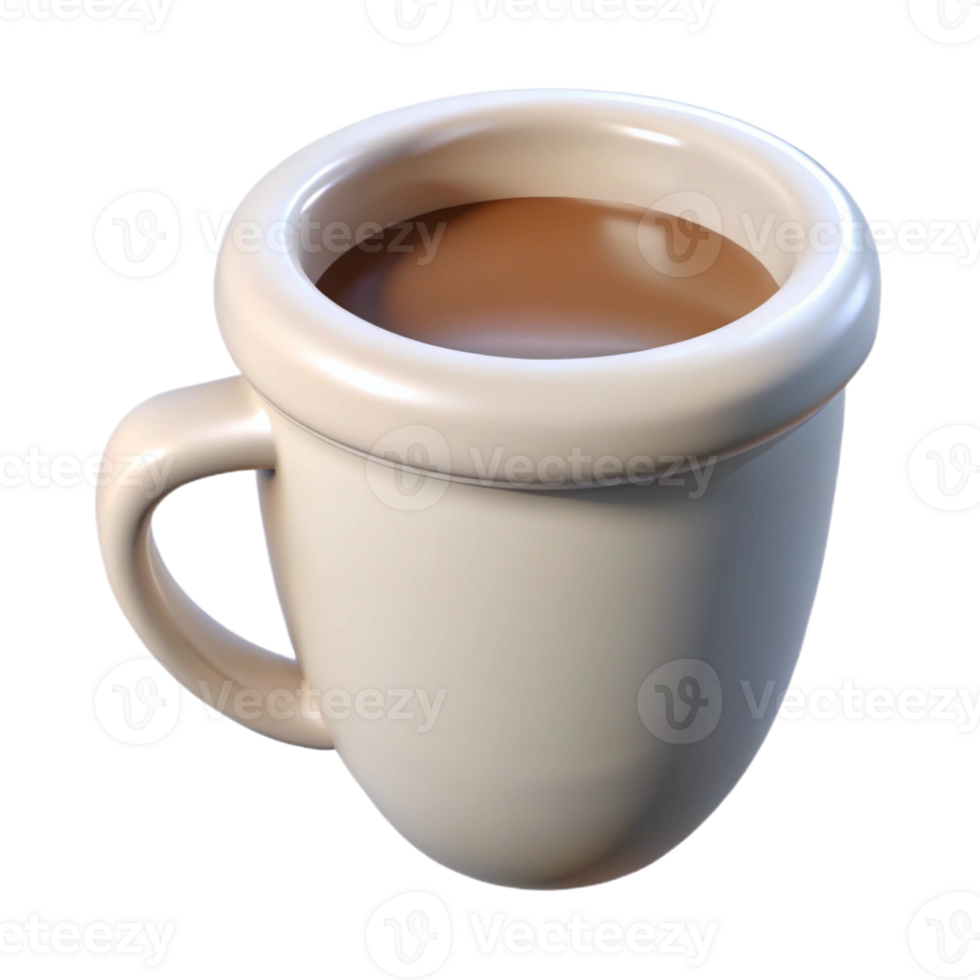 mesmerizing intense renaissance Hyper-specific, professional render of a single, coffee cup, ceramic, white, isolated cutout with Transparent Background sharp png