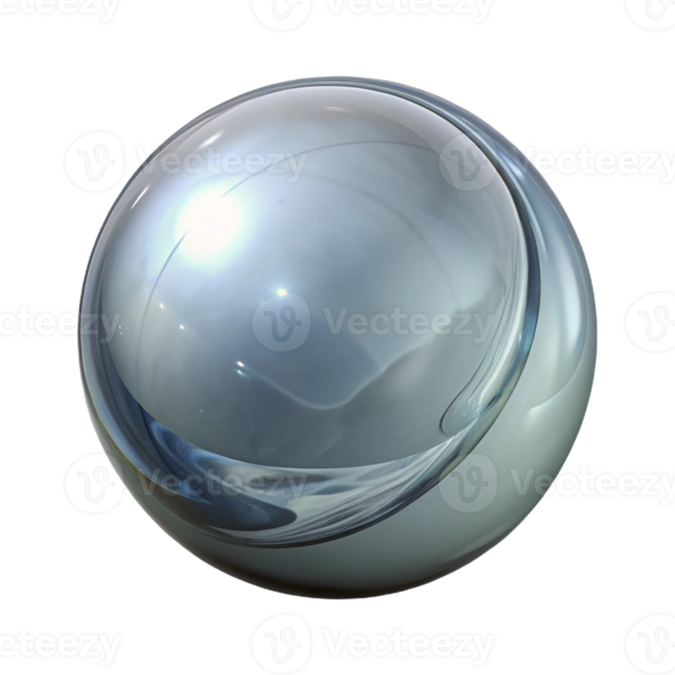 picturesque urban Professional render, isolated cutout of a single glass marble, clear with Transparent Background luxury png