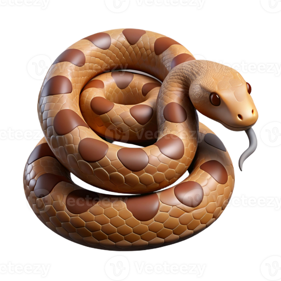 peaceful hypnotic Snake, python, coiled, with Transparent Background exclusive png