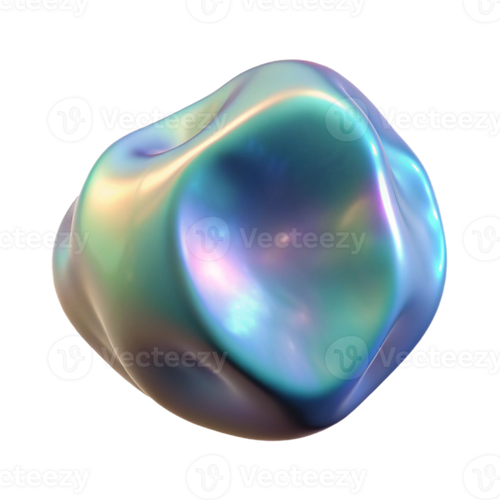 remarkable traditional A floating, amorphous blob with iridescent texture, with Transparent Background original png