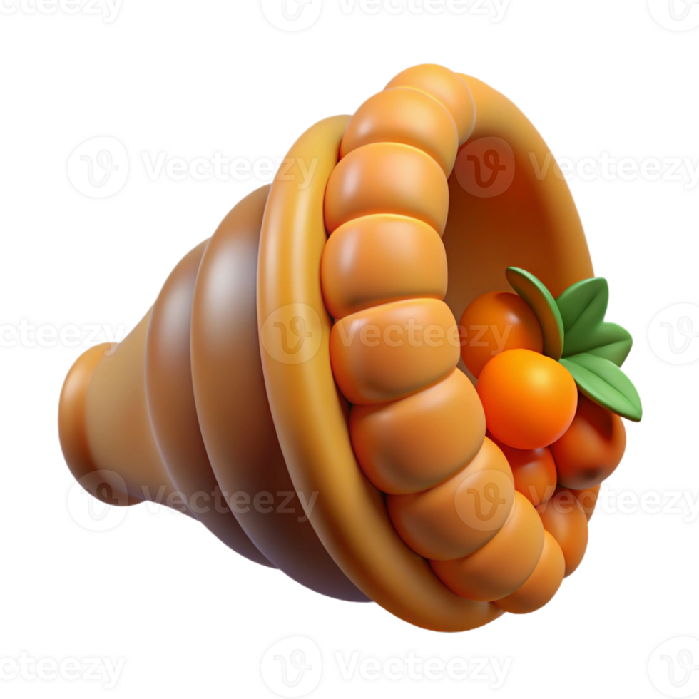 gorgeous notable Cornucopia, horn of plenty with Transparent Background png