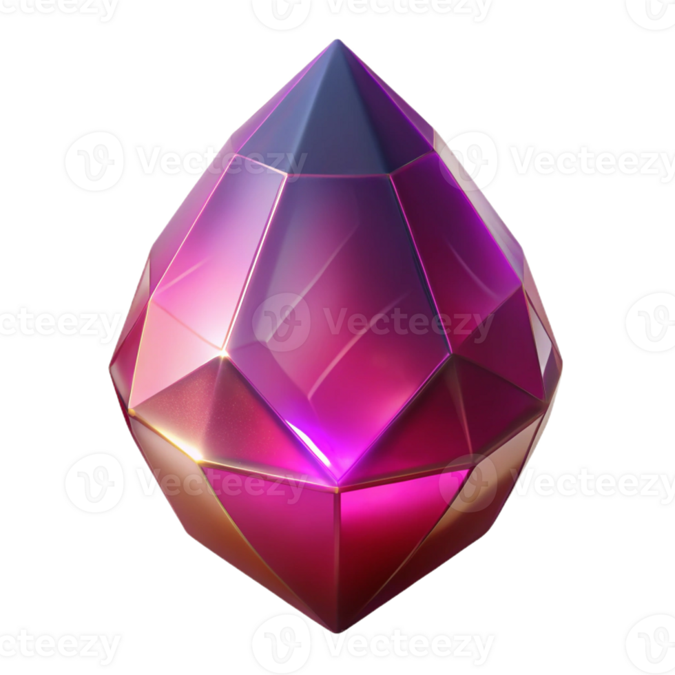 stunning energetic avant-garde A single, polished gemstone with an otherworldly glow, with Transparent Background 4K png
