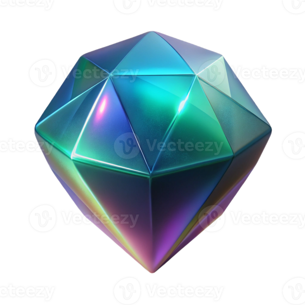 picturesque unforgettable A single, polished gemstone with an otherworldly glow, with Transparent Background png