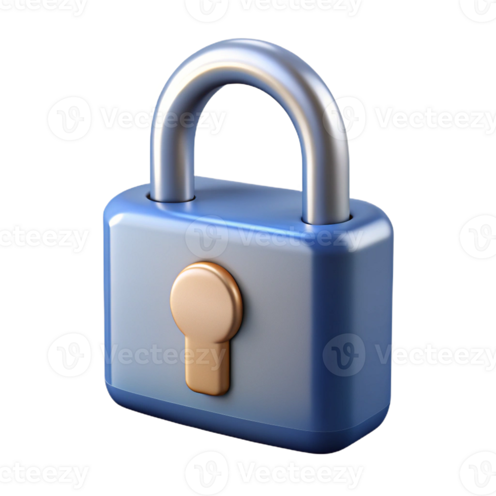 spectacular reflective victorian Concept art style, hyper-specific isolated cutout of a single padlock, closed with Transparent Background artisan png