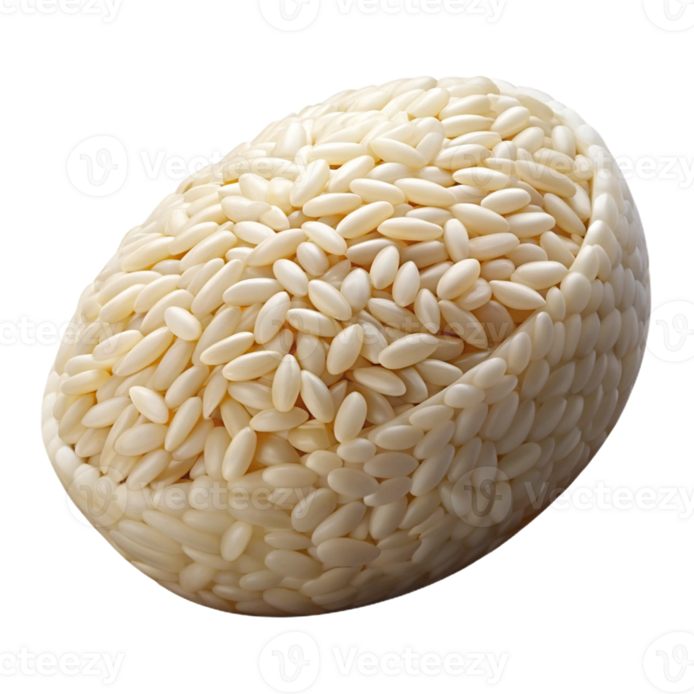 unforgettable minimalist Photorealistic ultra-detailed isolated cutout of a single grain of rice with Transparent Background elite png