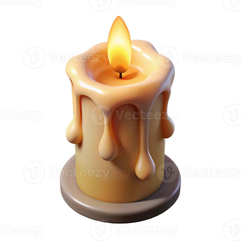 vibrant peaceful classic Hyper-specific, photorealistic render of a single, burning candle made of human bone with Transparent Background perfect clarity png