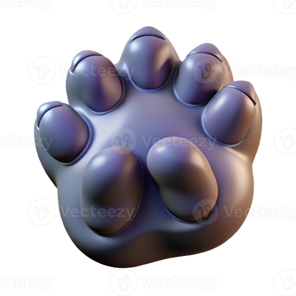 immaculate notable Ultra-detailed, hyper-specific, isolated cutout of a single Cerberus paw, professional render, concept art style with Transparent Background png