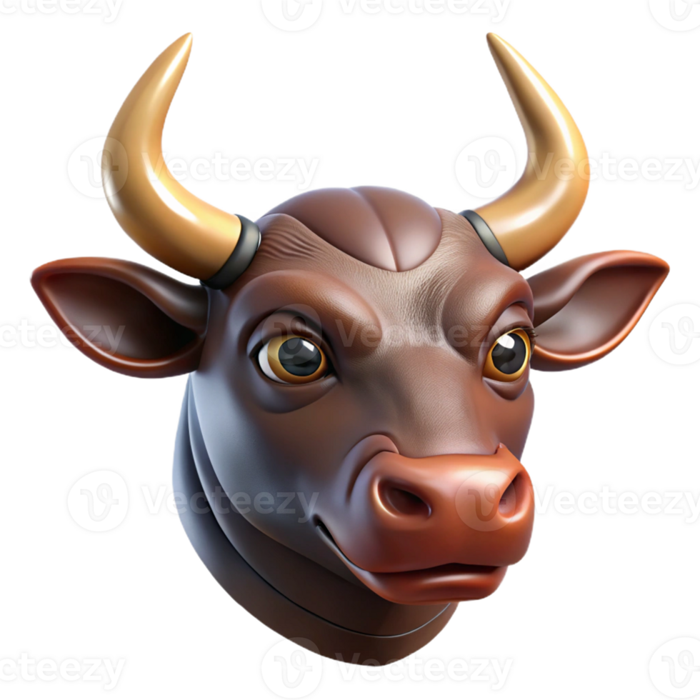 spectacular memorable Photorealistic, ultra-detailed, hyper-specific, isolated cutout of a single Minotaur head, professional render, concept art style with Transparent Background png
