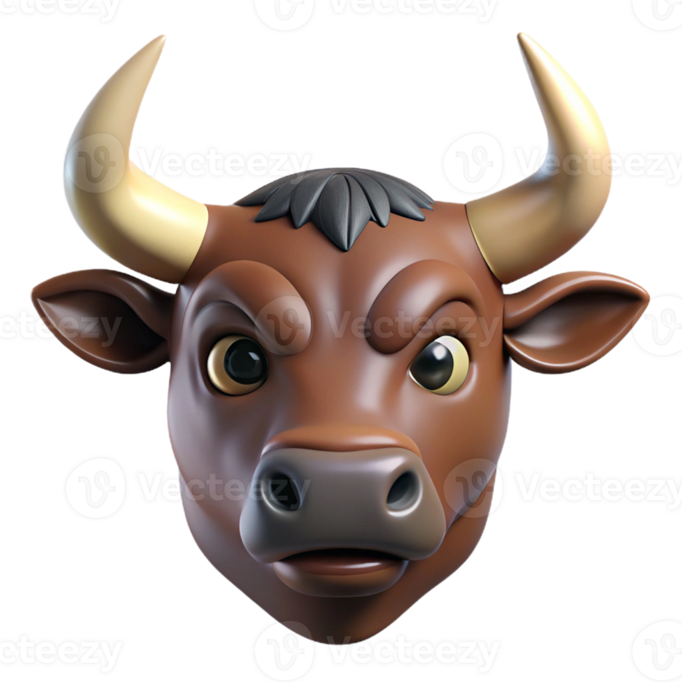 splendid modern Photorealistic, ultra-detailed, hyper-specific, isolated cutout of a single Minotaur head, professional render, concept art style with Transparent Background expertly shot png