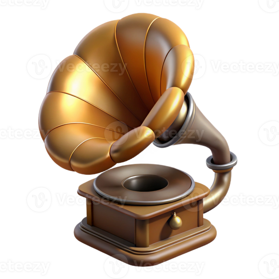 picturesque quintessential Photorealistic ultra-detailed professional render of a vintage phonograph cylinder, isolated cutout with Transparent Background png