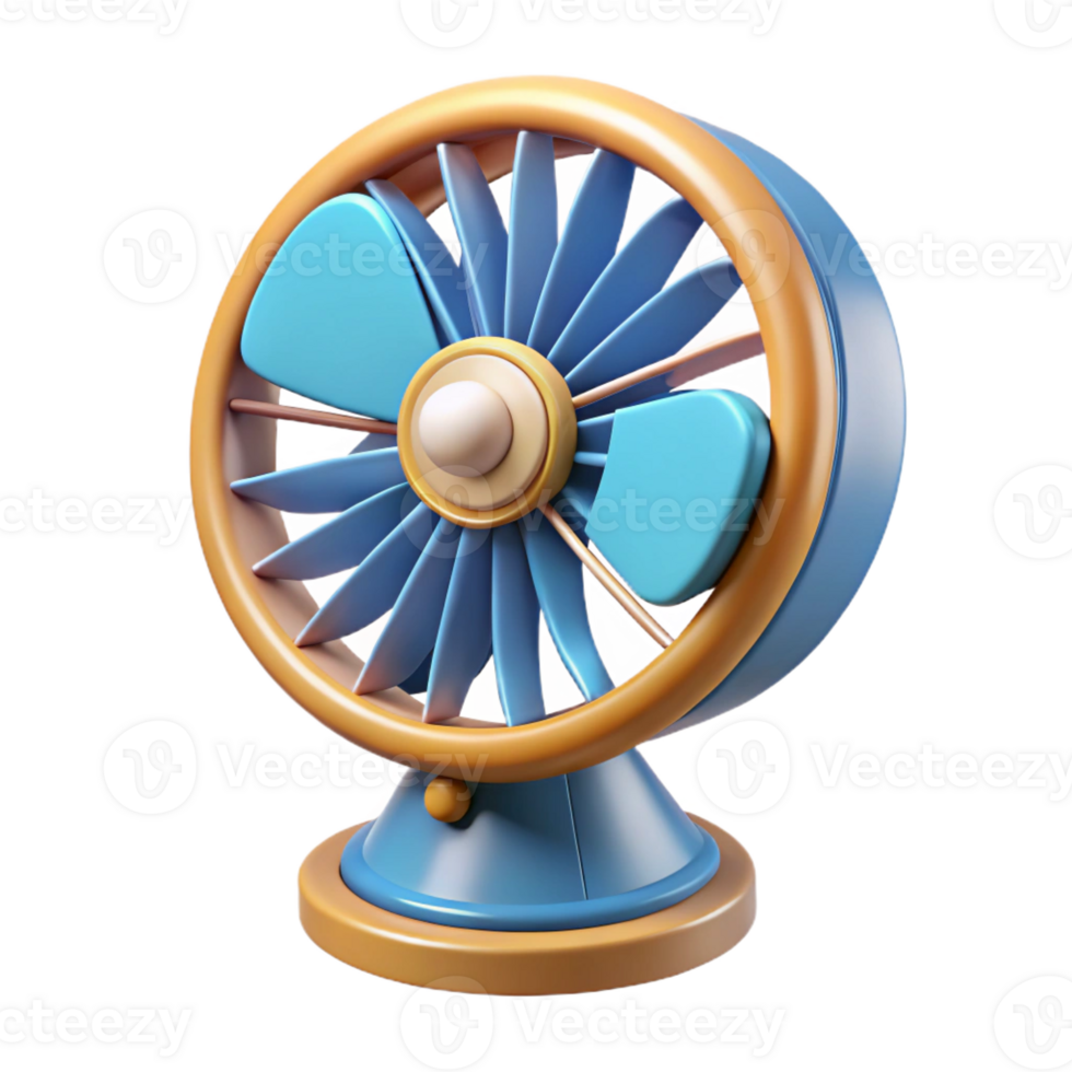 passionate extraordinary Hyper-specific isolated cutout, concept art style render of a vintage handheld fan with Transparent Background 4K png