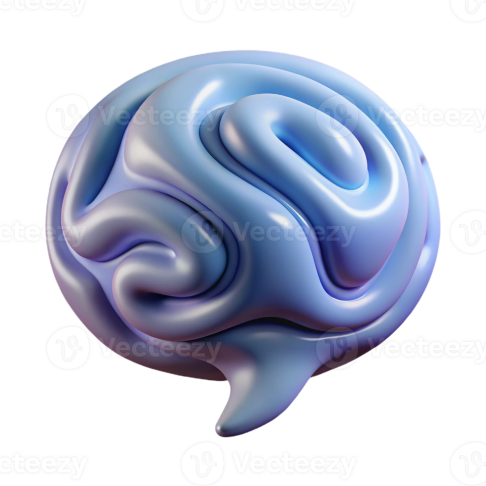 playful enchanting A single, abstract speech bubble with swirling patterns inside, with Transparent Background premium png