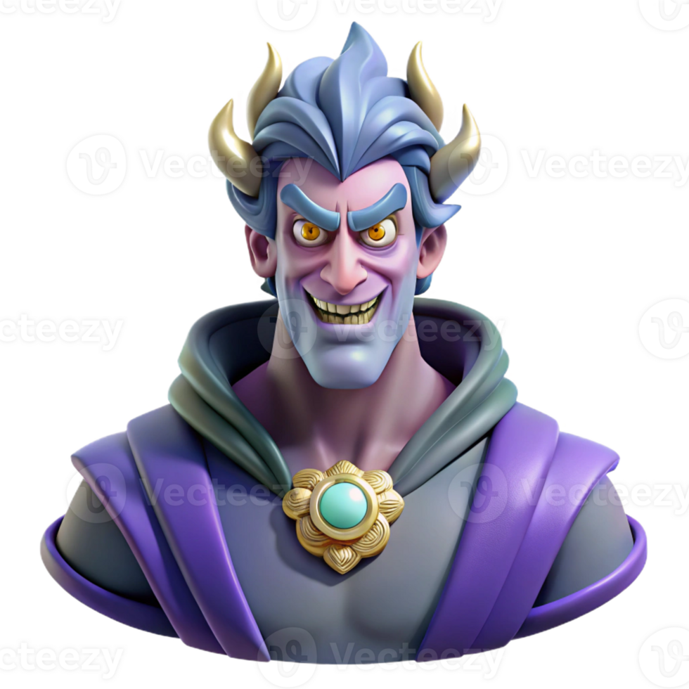 tranquil splendid Ultra-detailed, isolated cutout of Hades' bident, hyper-specific, professional render, concept art style with Transparent Background 4K png