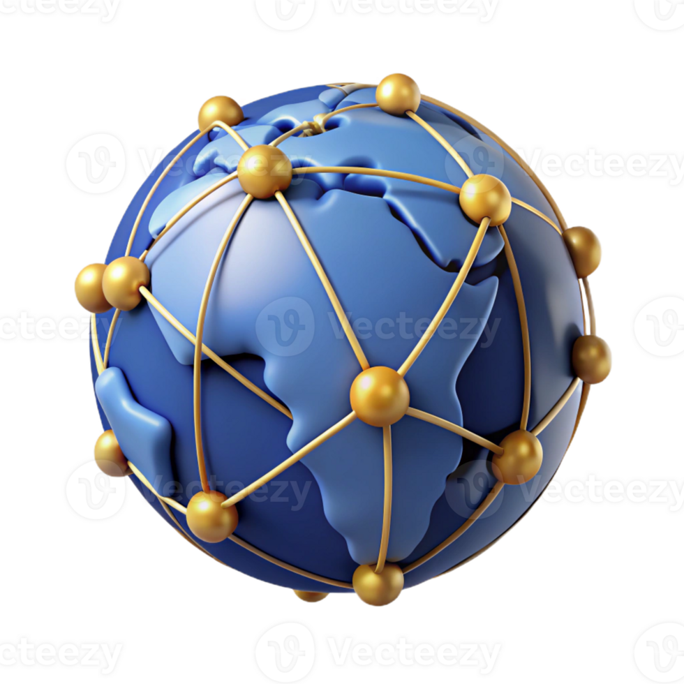 nostalgic gorgeous A stylized, abstract world map composed of interconnected lines, with Transparent Background artisan png