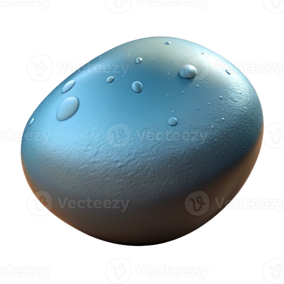 memorable retro Photorealistic, hyper-specific, isolated cutout of a single, wet river stone, grey and smooth with Transparent Background 4K png
