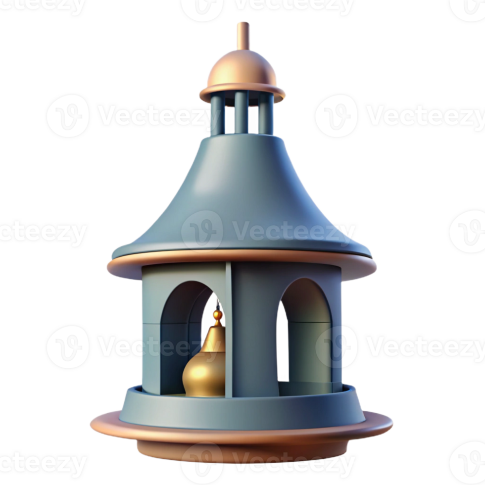whimsical captivating Church bell tower spire, with Transparent Background artisan png