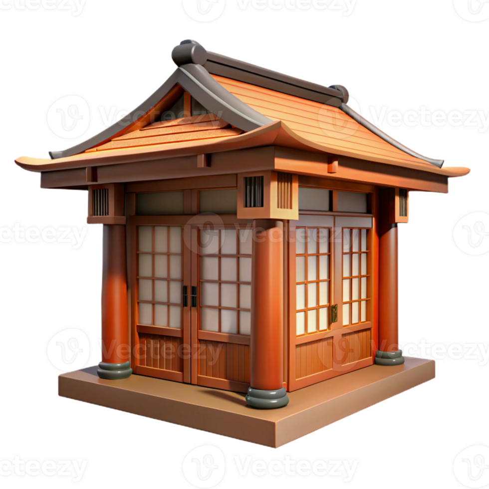 spectacular sought-after Traditional Japanese house sliding door, wood and paper, with Transparent Background png