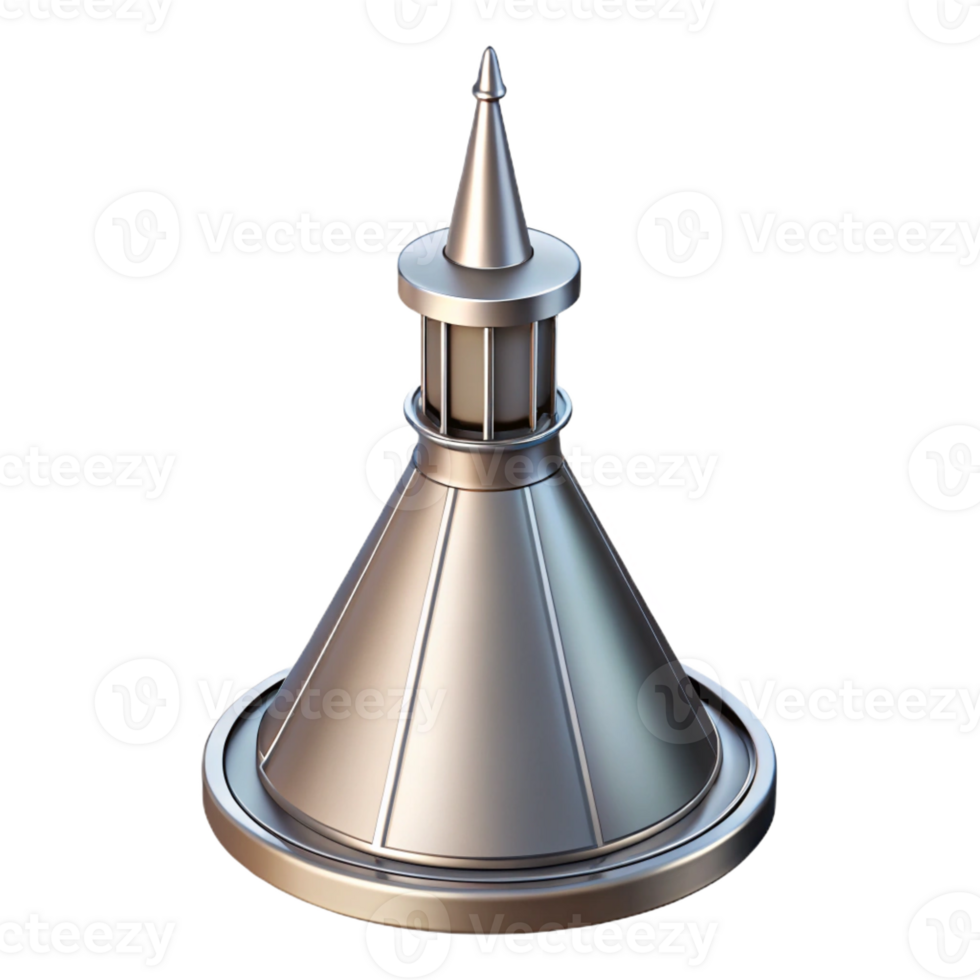 picturesque dynamic urban Skyscraper rooftop antenna, metal, with Transparent Background sharp png