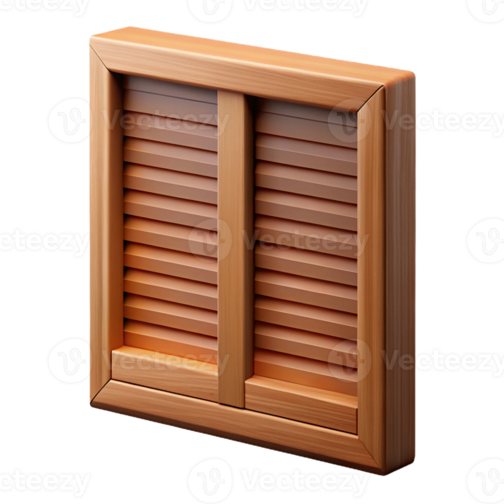 wonderful vintage Window shutter, wood, with Transparent Background crisp png