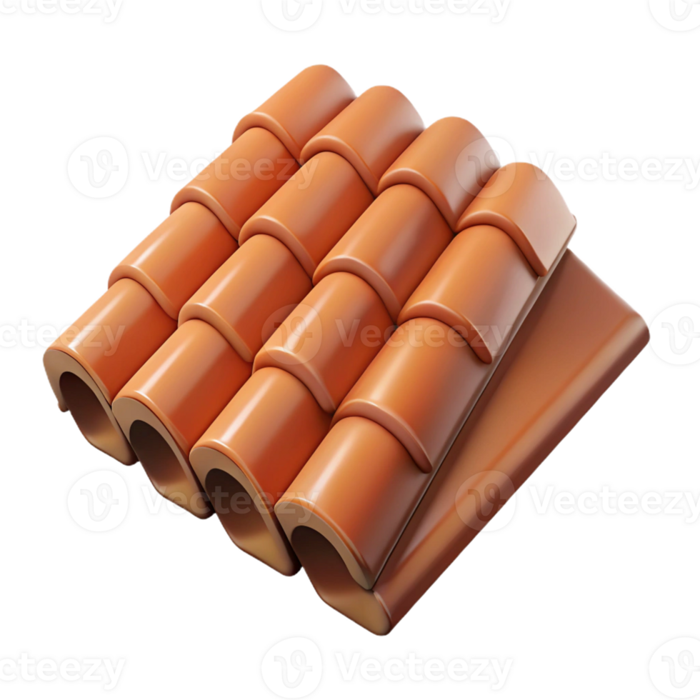 gorgeous notable Roof tile, clay, with Transparent Background png