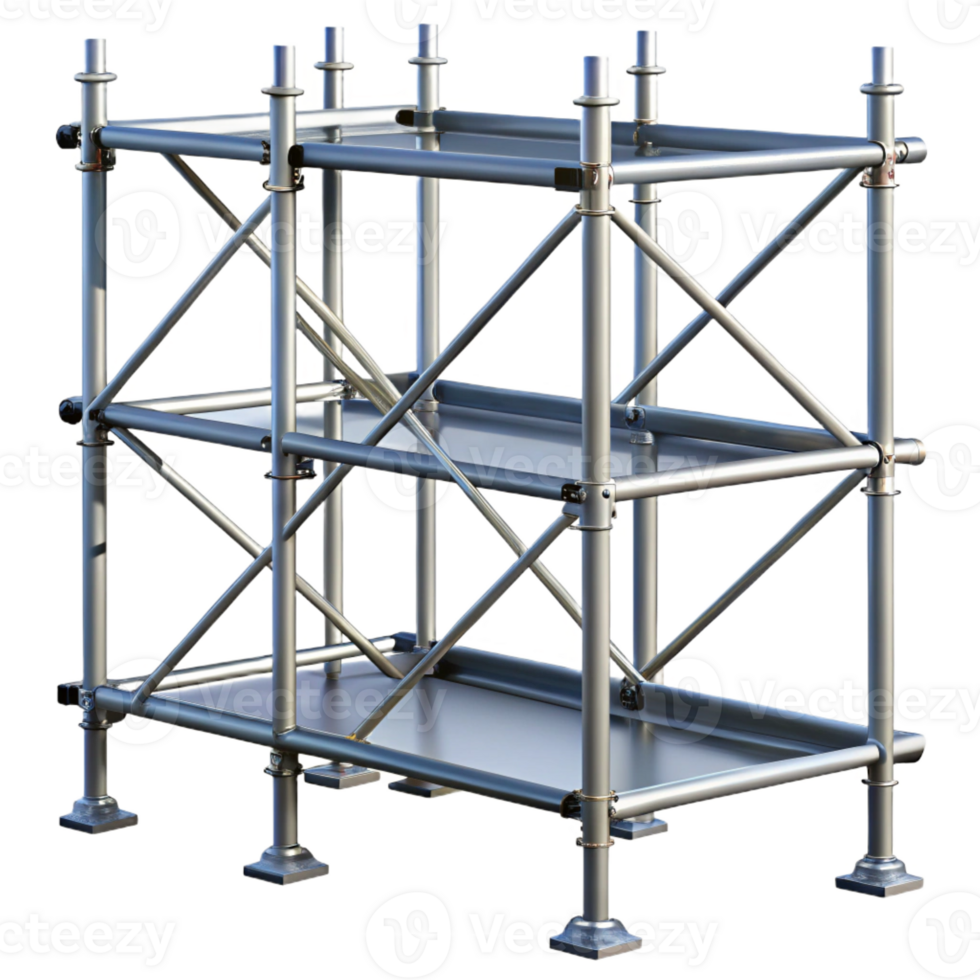 quintessential rustic Scaffolding section, metal, with Transparent Background exclusive png