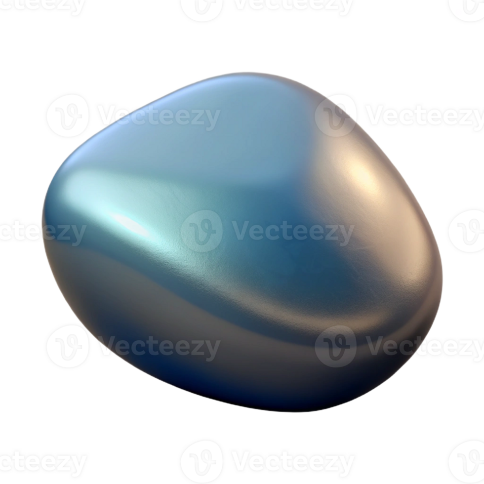 quintessential victorian Photorealistic hyper-specific image of a single polished river stone, grey and smooth, with Transparent Background genuine png