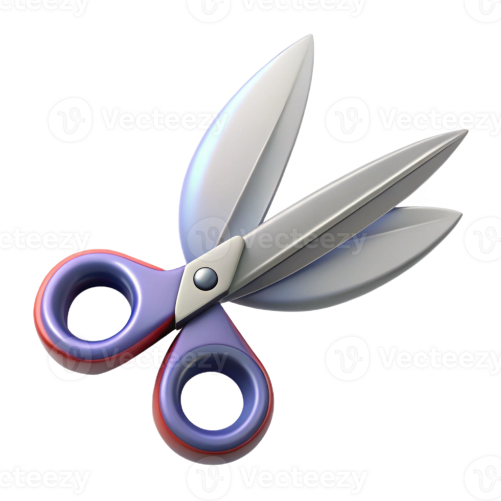 peaceful exquisite Ultra-detailed, concept art style, isolated cutout of a levitating pair of scissors with blades made of razor-sharp feathers with Transparent Background original png