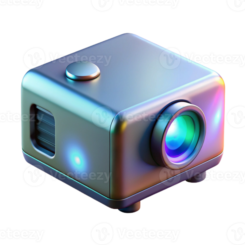 peaceful dazzling Photorealistic, hyper-specific professional render of a single holographic projector, isolated cutout with Transparent Background elite png