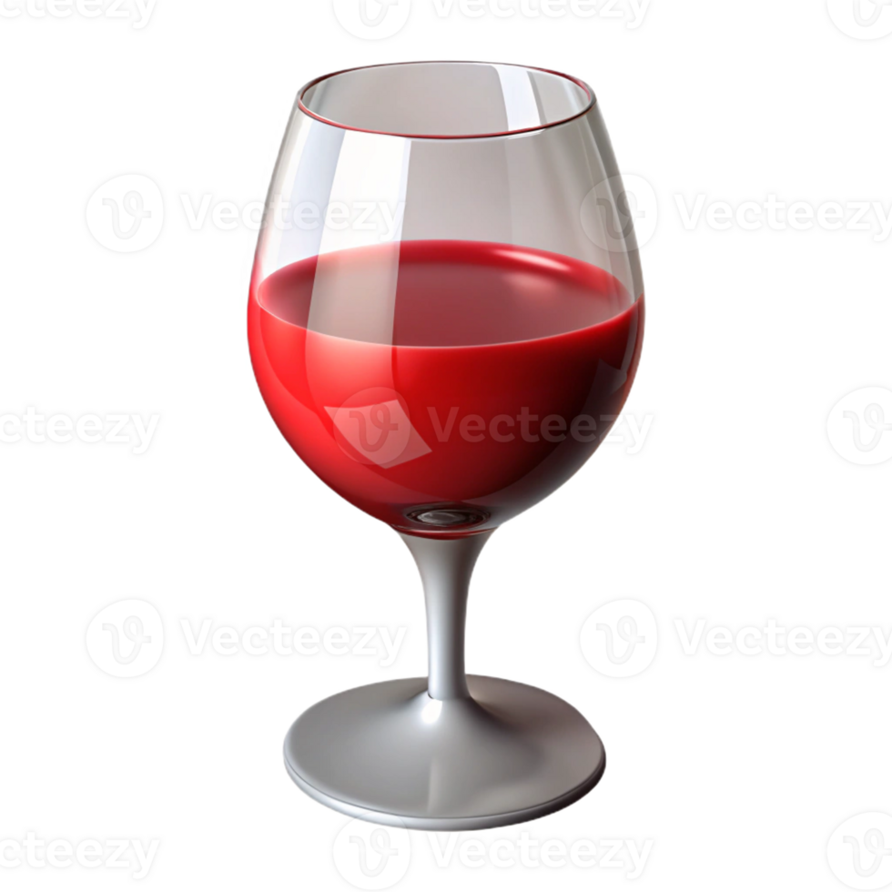 mesmerizing elegant A glass of red wine, partially filled, highly realistic with Transparent Background gallery standard png