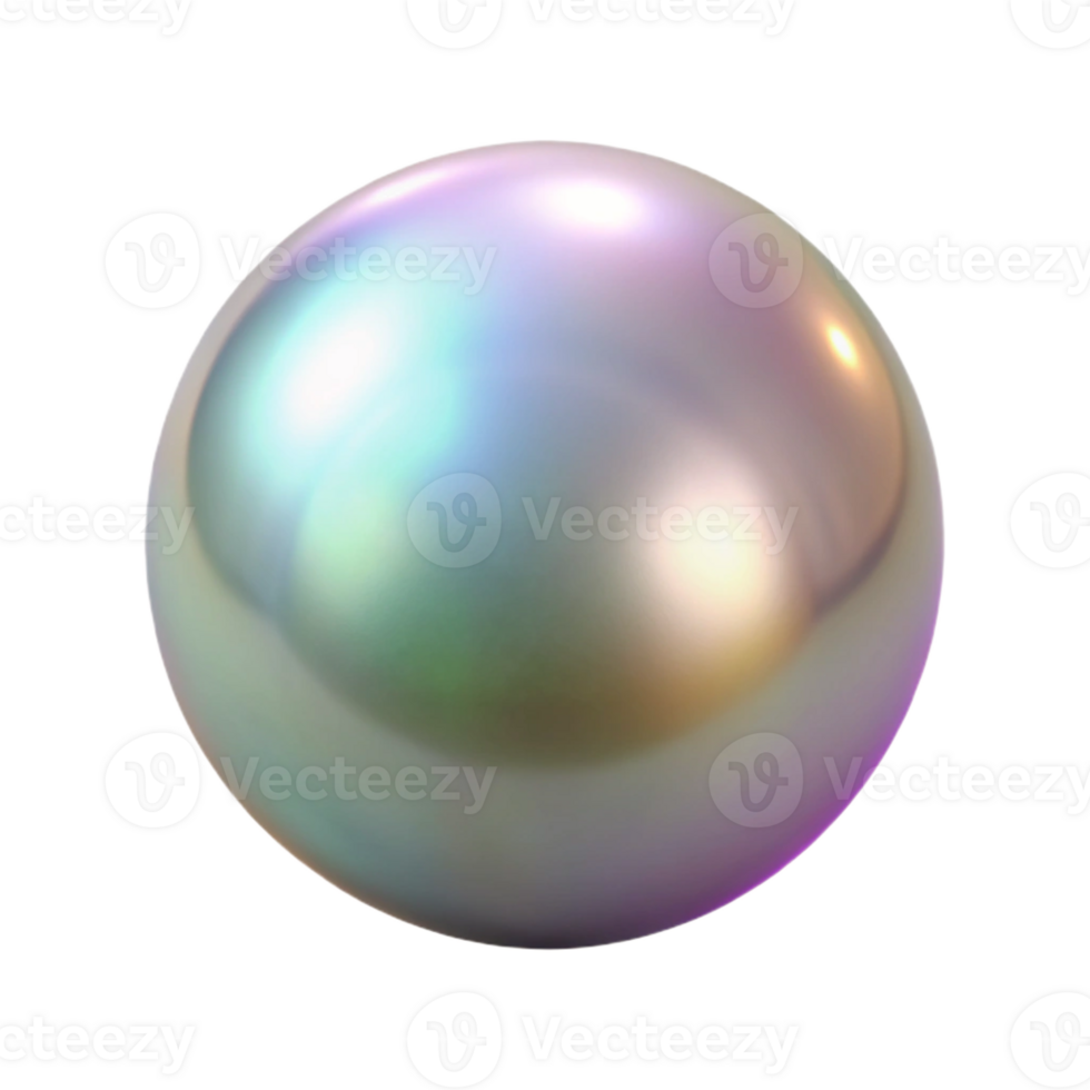pristine minimalist A single, perfect pearl, lustrous and iridescent with Transparent Background sharp png