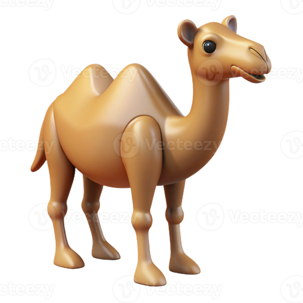 stunning remarkable Camel, two humps, desert animal with Transparent Background png
