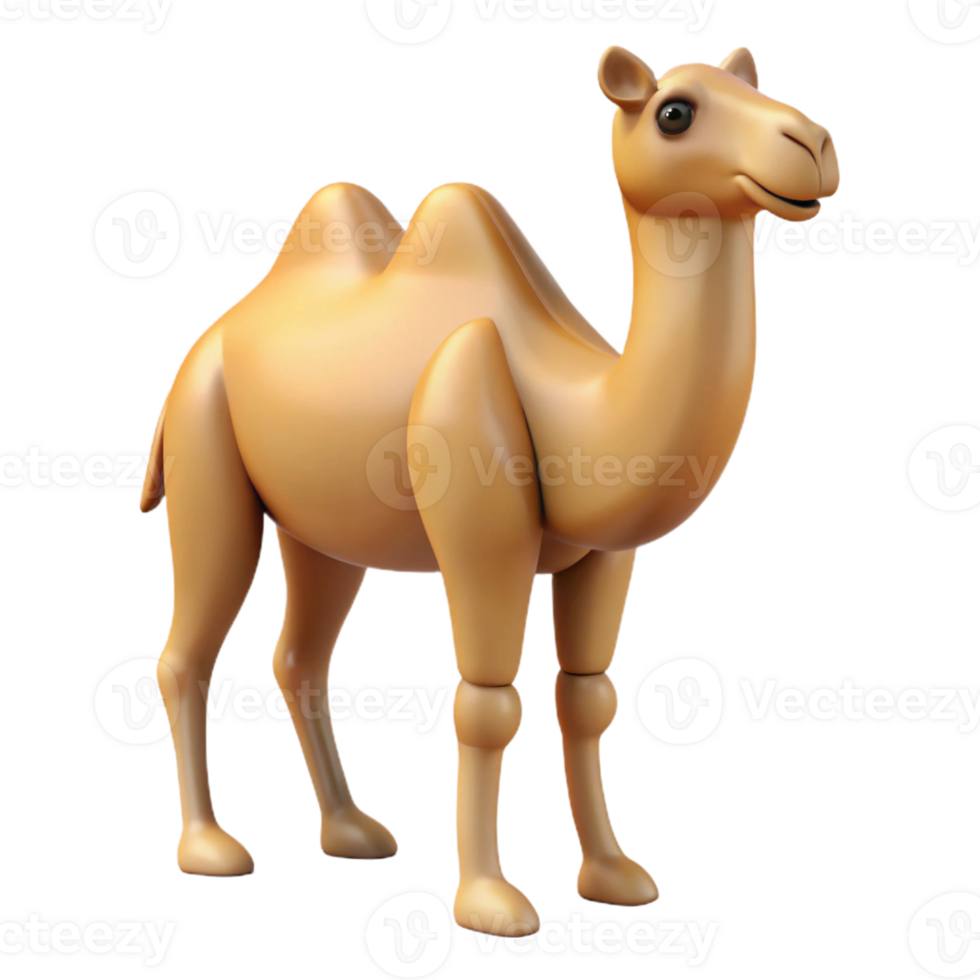 splendid standout Camel, two humps, desert animal with Transparent Background png
