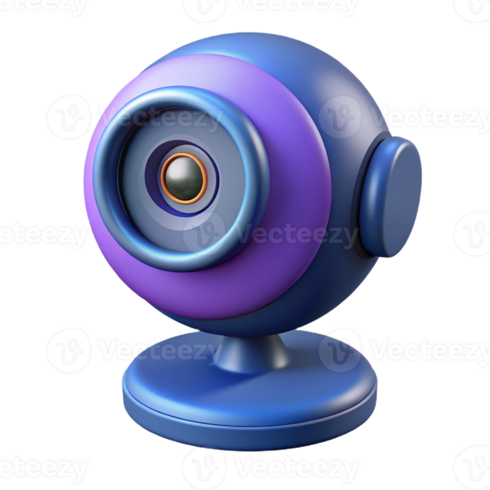 vibrant traditional Webcam, high definition , with Transparent Background handcrafted png
