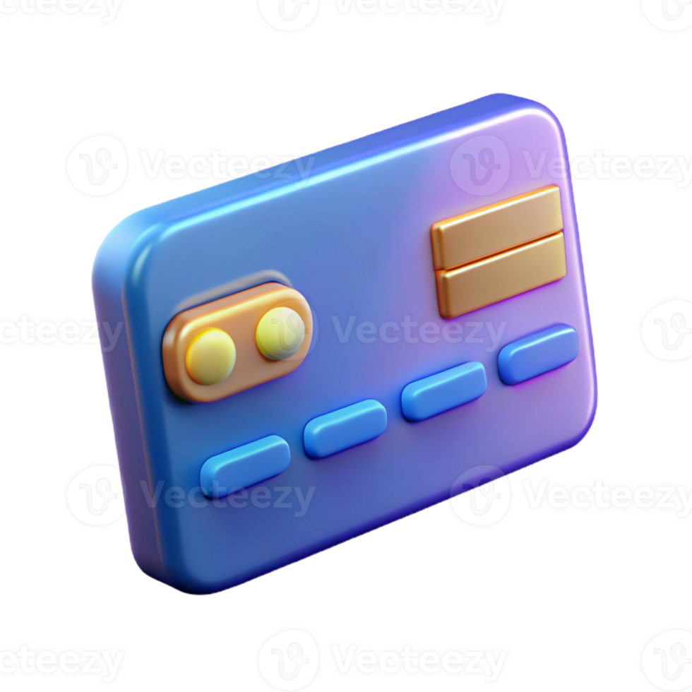 whimsical picturesque Photorealistic professional render of a futuristic keycard, hyper-specific, isolated cutout with Transparent Background ultra HD png