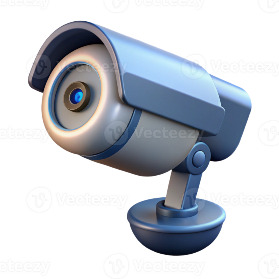nostalgic dazzling Security camera, surveillance technology, with Transparent Background gallery standard png