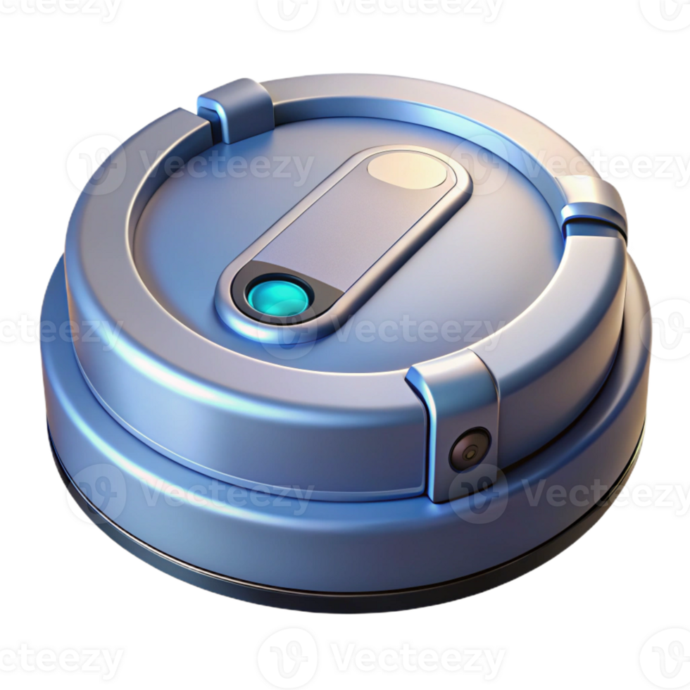rare organic Robot vacuum cleaner, automated cleaning, with Transparent Background 4K png