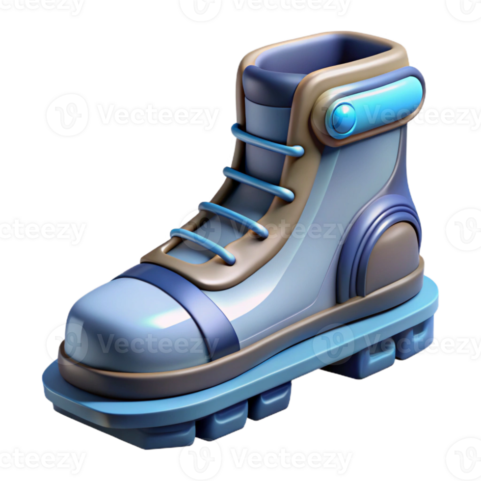 memorable abstract Ultra-detailed, isolated cutout, concept art render of a futuristic boot sole with Transparent Background 8K png