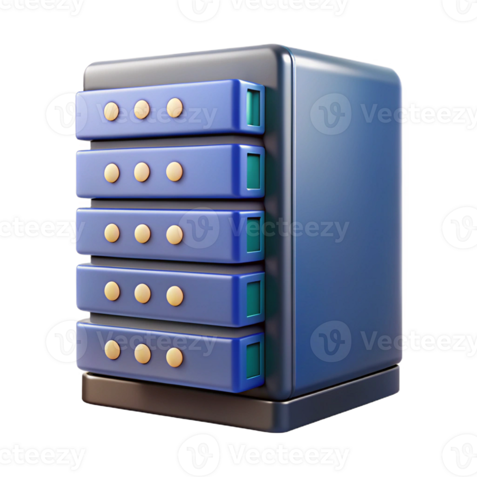 mesmerizing dynamic bohemian Server rack, data center technology, with Transparent Background 4K png