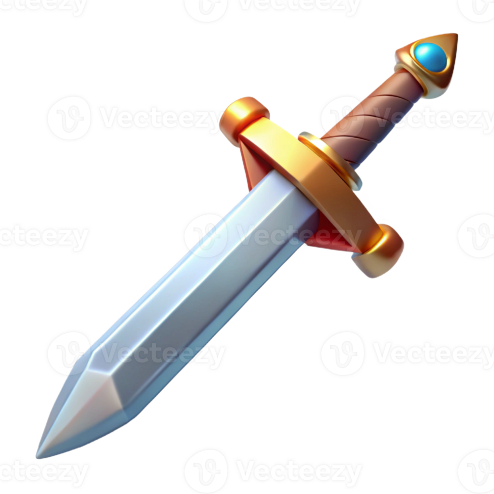 radiant coveted Excalibur, King Arthur's legendary sword with Transparent Background png